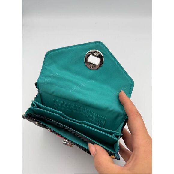 Vera Bradley Womens Splash Floral Quilted Your Turn Smartphone Wristlet Wallet - Picture 3 of 8